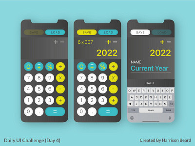 Daily UI Challenge (Day 4) - Calculator app branding challenge daily ui design graphic design illustration logo ui vector