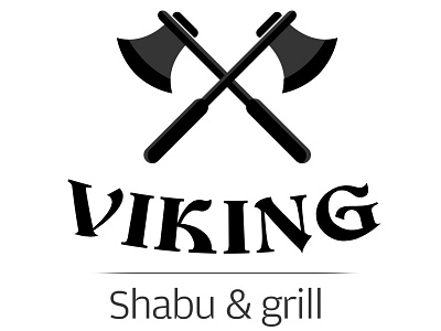 Viking Shabu & Grill Logo design grill logo shabu viking
