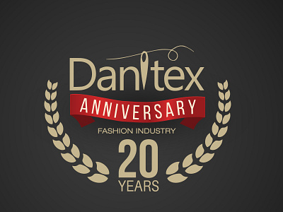 Anniversary Logo 20 years for fashion company anniversary branding company fashion logo textile years