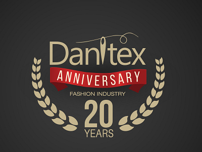 Anniversary Logo 20 years for fashion company