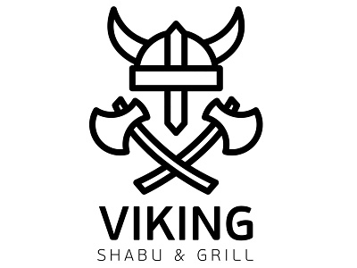 Viking Logo Concept concept creative design illustration logo shabugrill typography viking weapon