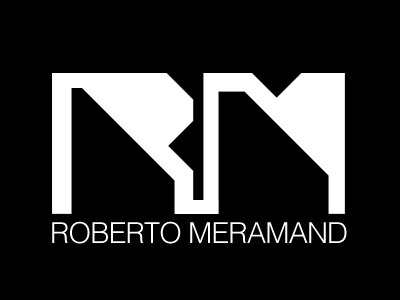 Logo Roberto Mermand character desigm dj dubai logo music typo vector