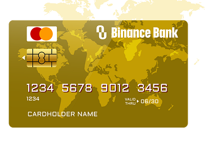 Binance Bank Master Card. design graphic design illustration