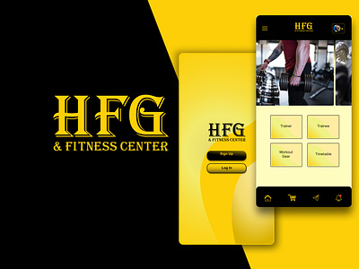 Health first and Fitness Gym app branding design graphic design illustration