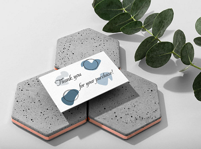 Gratitude card. business card graphic design