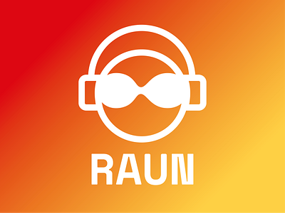 Raun adobe illustrator graphic design headphones logo logotype messenger waves