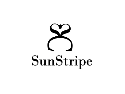 Logo "SunStripe" adobe illustrator dress graphic design logo logotype wedding wedding dress