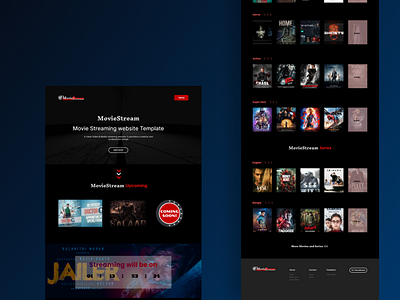 Movie Streaming Landing Page