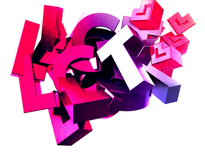LCT 3d art cinema4d lct letters logo
