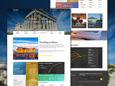 Destination Landing Page (WIP) flight hero landing page orange plane search ui user interface web webdesign