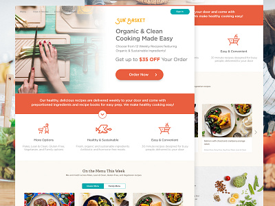 Food Delivery Service Landing Page