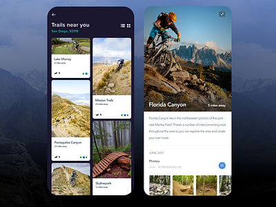 Gallery + Detail view for MTB App