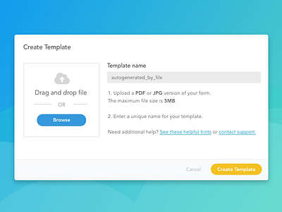 Redesigned Template Uploader