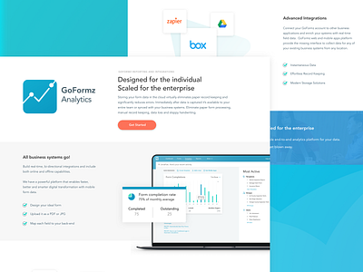 Analytics Landing Page