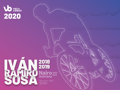 Vuelta a Burgos 2020 art branding cycling cycling design design flat illustration illustrator minimal poster design typography vector