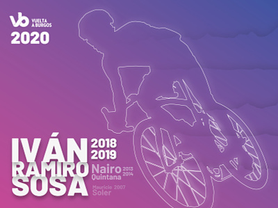 Vuelta a Burgos 2020 art branding cycling cycling design design flat illustration illustrator minimal poster design typography vector