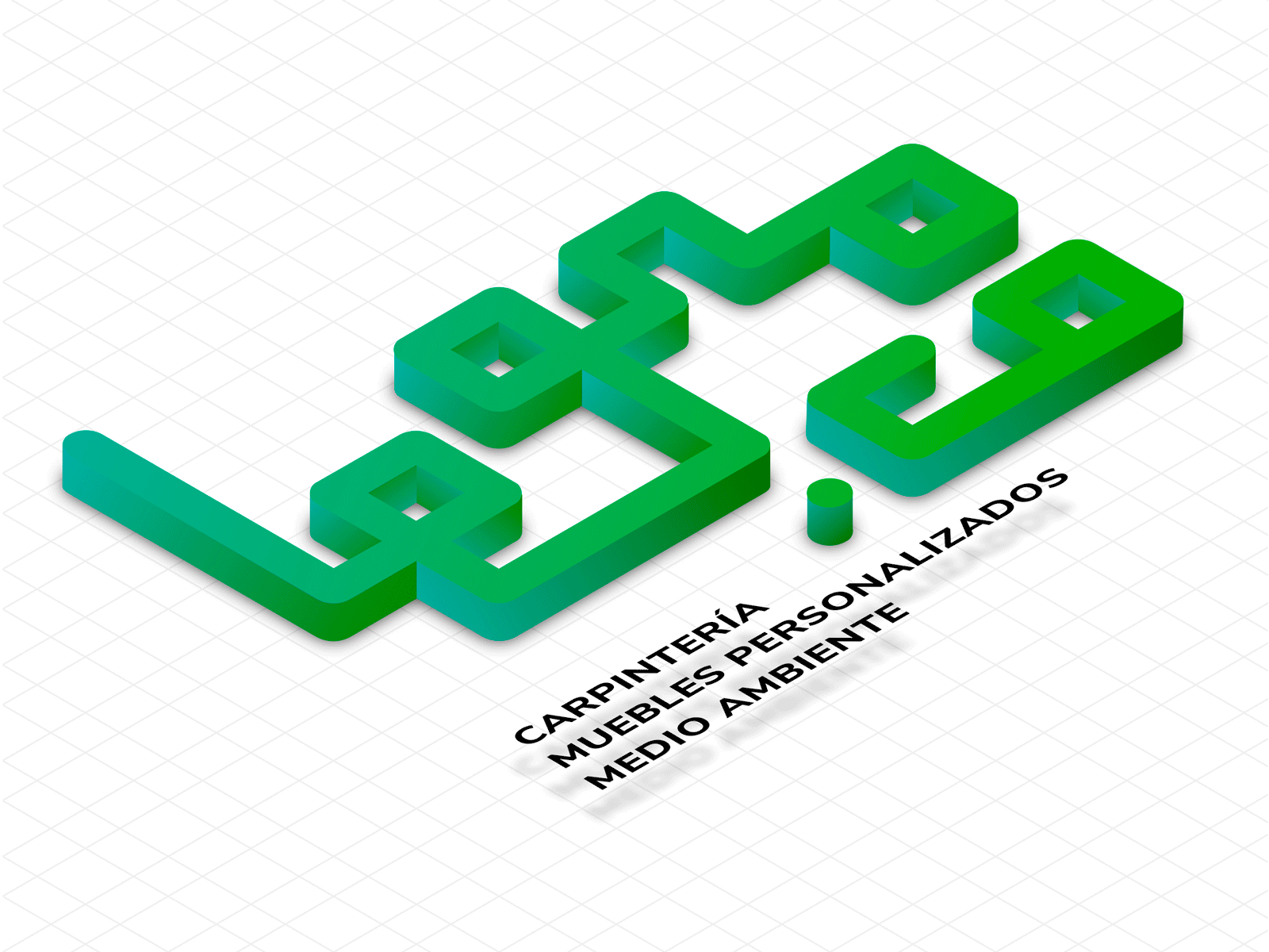 Legno.co (Exploration) art branding design flat gradient grid grid logo illustrator logo shadow typography vector