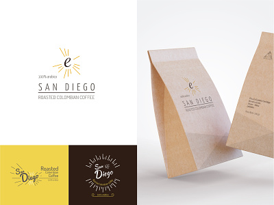 Logo proposals: Café San Diego branding design illustration illustrator logo product design typography vector