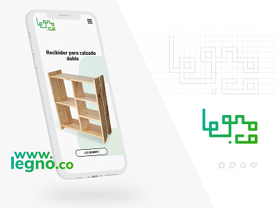 Brand and web implementation - legno.co app branding furniture app icon industrialdesign typography ui ux vector webdesign website