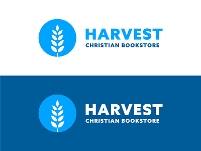 Harvest Bookstore Logo bible brand identity branding canvas of god christian design god graphic design jesus logo