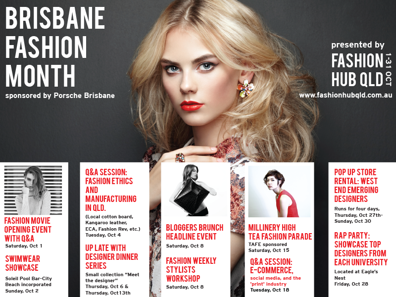 Fashion Hub QLD Promotional Materials by Camille Gribbons on Dribbble