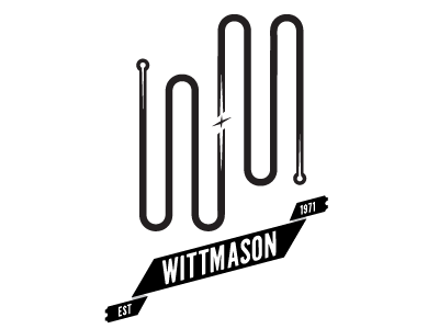 wittmason.com logo banner logo personal retro type