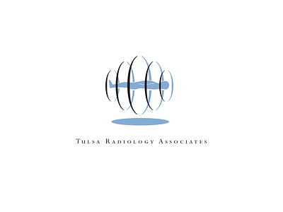Tulsa Radiology Associates icon logo man mri radiology vector