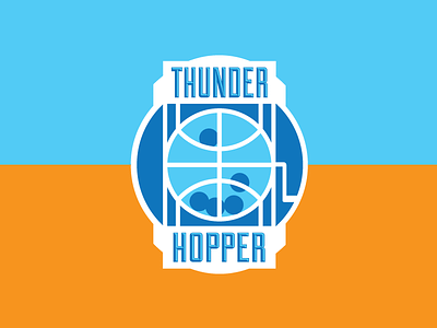 Thunder Hopper basketball hopper logo okc thunder