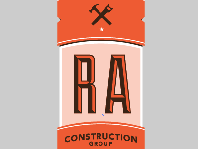 RA logo revised construction hammer logo saw star