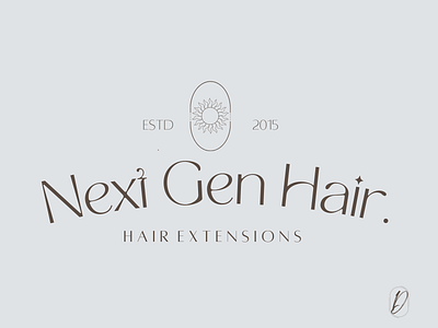 Next Gen Hair primary logo boho branding brand design brand strategy branding design graphic design logo minimal branding primary logo typography