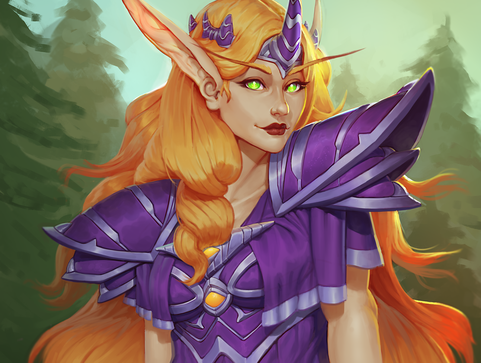 Blood Elf Mage Commission by Logan Maxon on Dribbble