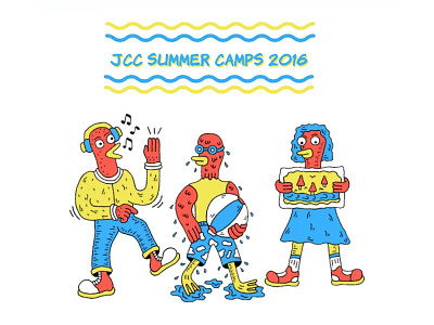 SUMMER 2016 camp design doodle graphic illustration new orleans summer