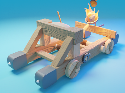 Low Poly Catapult