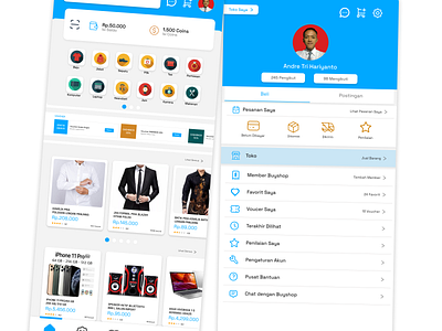 Mobile App Buyshop branding graphic design ui