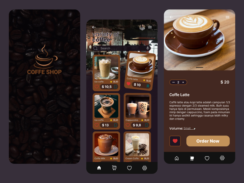 Coffe Mobile App by Aprillius Ferdi on Dribbble