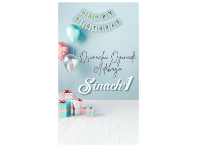 Birth Day Backdrop Design backdrop design banner design graphic design