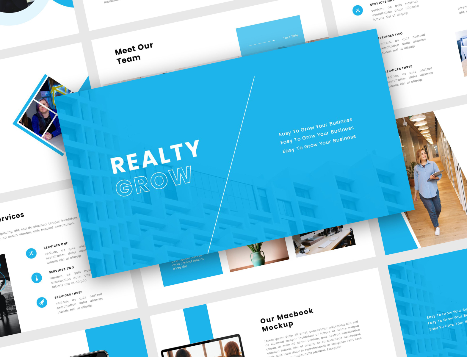 Realty Grow – Corporate Business PowerPoint Template by Fourgraph ...