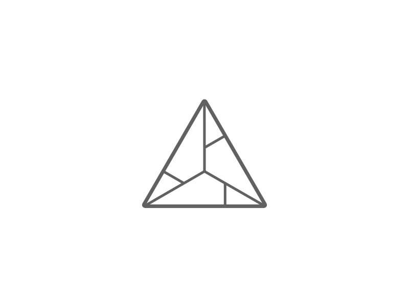Triangle Logo Animation animation geometry gif grid guide line logo motion origami rounded simple triangle