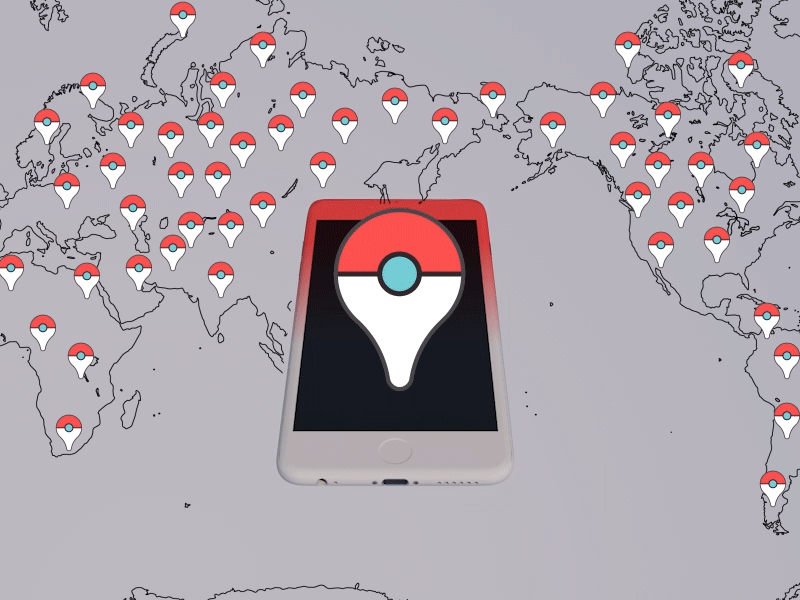 Pokemon World aftereffects animation c4d gif gif animation pokeball pokemon pokemon go smartphone