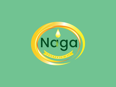 Naga vegetable oil branding graphic design logo