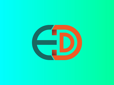 E + D Logo branding creative logo design graphic design logo modern logo typography