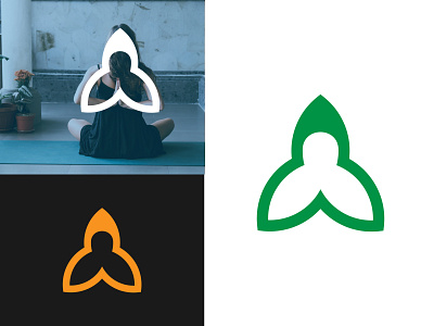 Leaf Yoga branding creative logo design graphic design logo modern logo typography