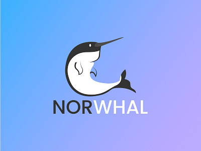 Norwhal branding creative logo design graphic design illustration logo modern logo typography ui vector