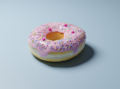 3D Colorful Donut 3d animation design graphic design