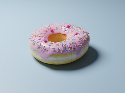 3D Colorful Donut