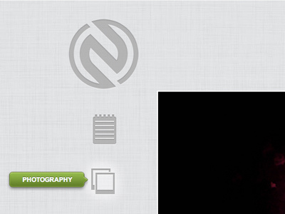 Portfolio icons navigation photography portfolio site