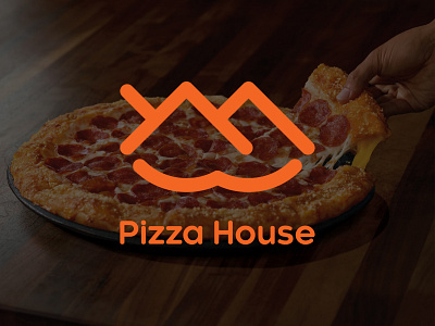 Pizza House branding creative design design free logo graphic design house icon illustration logo logo design modern logo pizza pizza house simple logo top logo trending logo