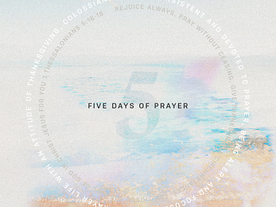 5 Days of Prayer 21 days of prayer 5 days of prayer branding church church branding church design prayer sermon series