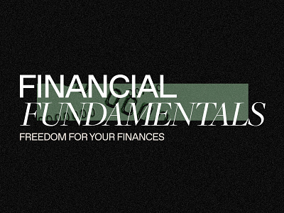 Financial Fundamentals branding church church branding class branding finance finance class financial financial freedom logo