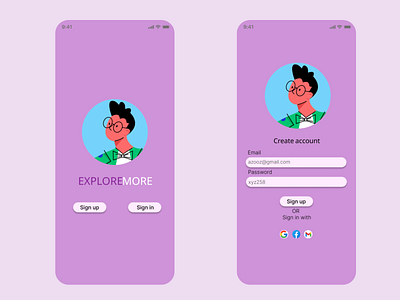 Daily UI challenge: Day 1 [Sign UP]